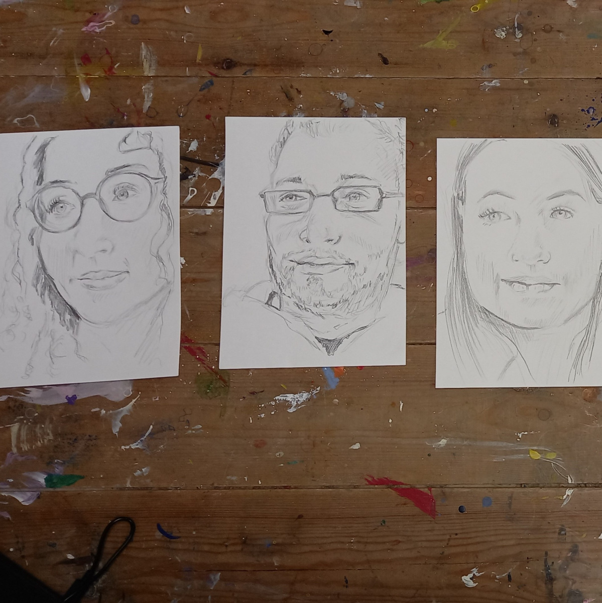 Interactive Pencil Portraits